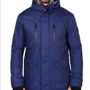 NWT BODY GLOVE NAVY DOWN PARKA JACKET. SIZE LARGE